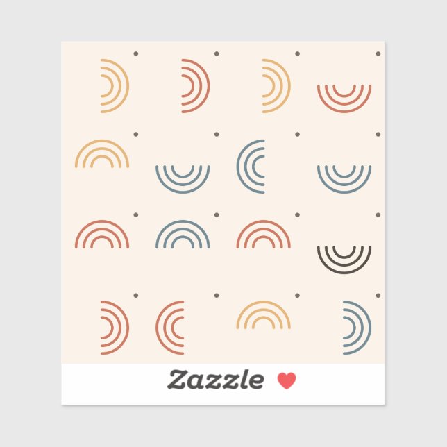 Boho Rainbow Arches Seamless Pattern (Sheet)