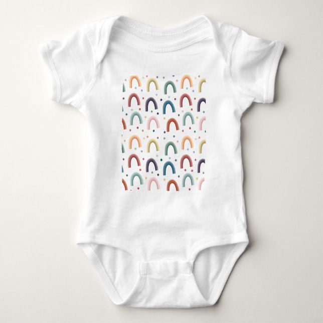 Boho Rainbow Baby Bodysuit (Front)