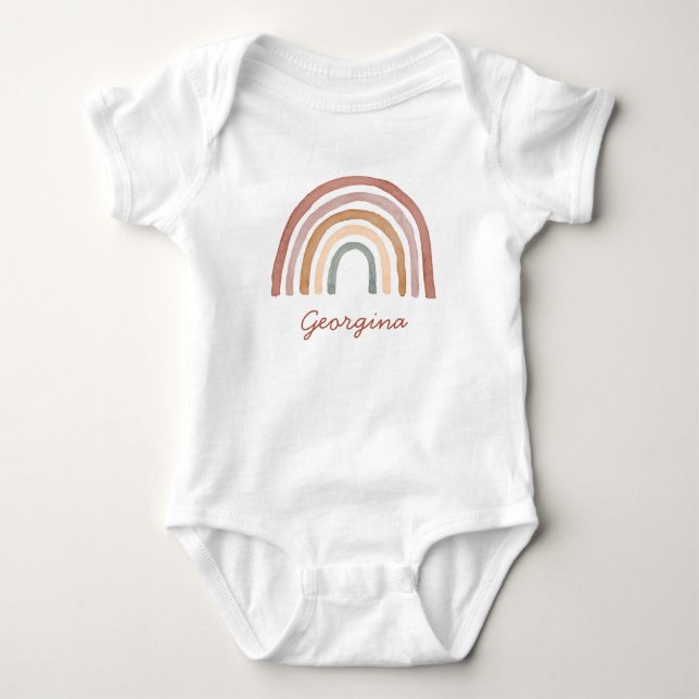 Boho Rainbow  Baby Bodysuit (Front)