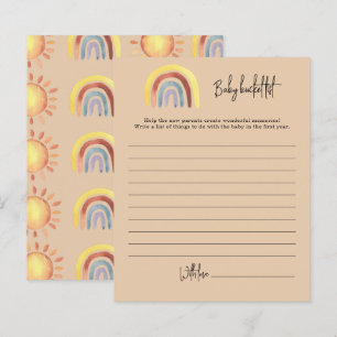 Boho Rainbow Baby bucket list