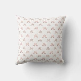 Boho Rainbow Baby Design Burp Cloths Throw Pillow