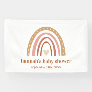 Boho Rainbow Baby Shower Banner