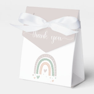 Boho Rainbow Baby Shower Favor Box