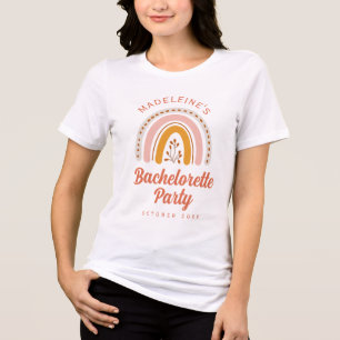 Boho rainbow bachelorette party  Tri-Blend shirt