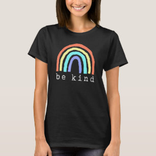 Boho Rainbow Be Kind Pride Lbgtqia T-Shirt