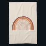 Boho Rainbow Beige Terracotta Kitchen Towel<br><div class="desc">Rainbow - Boho Rainbow – Abstract Arches – Neutral Beige / Terracotta.</div>