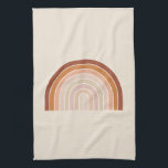 Boho Rainbow Beige Terracotta Kitchen Towel<br><div class="desc">Rainbow - Boho Rainbow – Abstract Arches – Neutral Beige / Terracotta.</div>