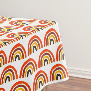 Boho Rainbow Birthday Baby Shower Gender Neutral Tablecloth