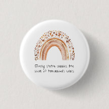 Boho Rainbow Button Pin