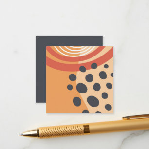 Boho rainbow colorful artwork enclosure card