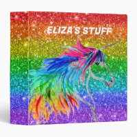 Boho Rainbow Cute Glitter Girls Unicorn Kids
