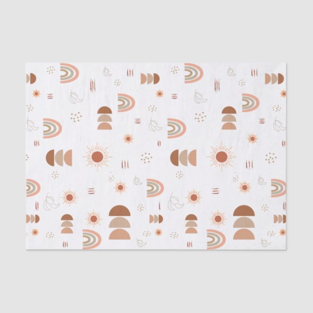 Boho Rainbow Desert Tissue Paper (Front)