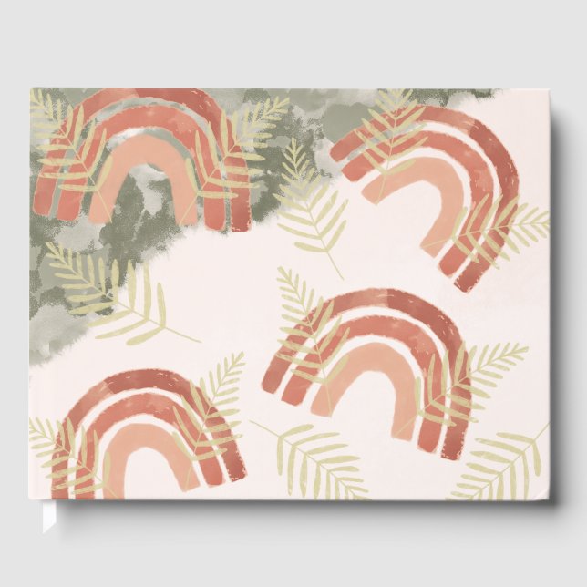 Boho Rainbow Guest Book (Front)