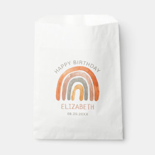 Boho Rainbow Happy Birthday  Favour Bag