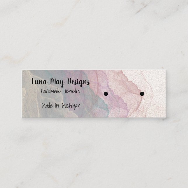 Boho Rainbow Jewelry Carte de visite (Devant)