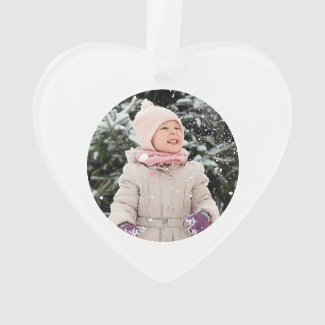 Boho Rainbow Kids Personalized Ornament (Back)