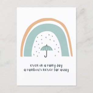 Boho rainbow Kindness  Postcard