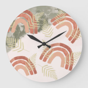Boho Rainbow Large Clock