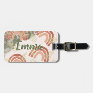 Boho Rainbow Luggage Tag