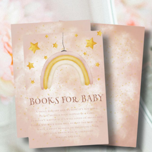 Boho rainbow magic gold stars dust Books for Baby  Enclosure Card (Creator Uploaded)