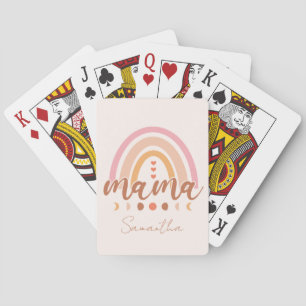 Boho Rainbow Mama Playing Cards