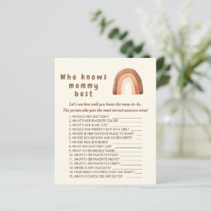 Boho rainbow minimalism Who knows mommy best game.