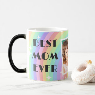 Boho Rainbow Mother's Day Mug - Retro Groovy Photo