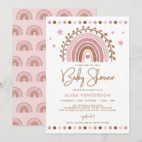 Boho Rainbow | Muted Pink Terracotta Baby Shower