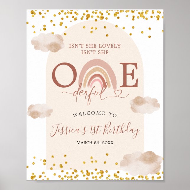 Boho Rainbow n'est-elle pas une Affiche de bienven (Devant)