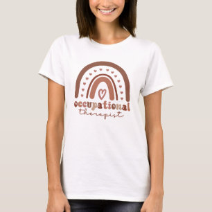 Boho Rainbow OT Occupational Therapist Gifts T-Shirt