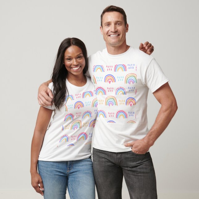 Boho Rainbow Pattern T-Shirt (Unisex)