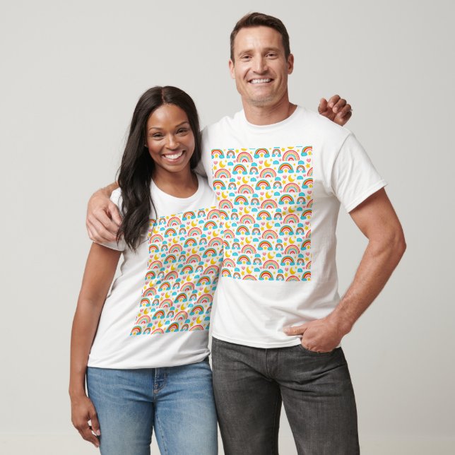 Boho Rainbow Pattern T-Shirt (Unisex)