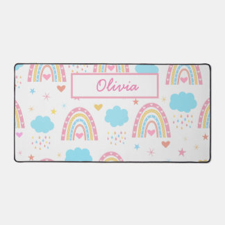 Boho rainbow pattern with clouds Personalized