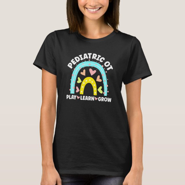 Boho Rainbow Pediatric Ot Occupational Therapy T-Shirt (Front)