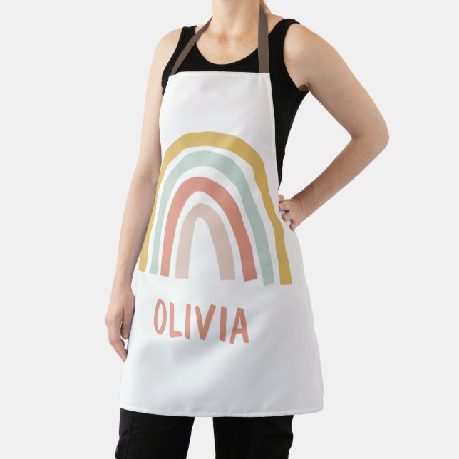 Boho Rainbow Personalized Apron (Insitu)