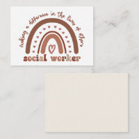 Boho Rainbow Social Worker Appreciation