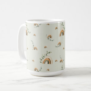 Boho rainbows cottagecore baby shower favors coffee mug