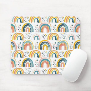 Boho Rainbows Mouse Pad