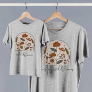 Boho Raising Wildflowers Mama  T-Shirt