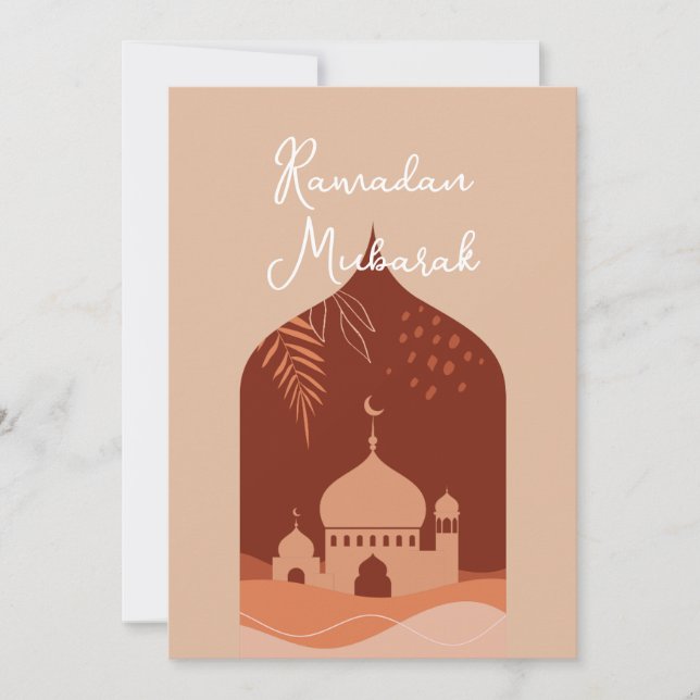 Boho Ramadan Mubarak Card (Front)