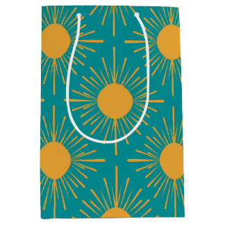 Boho Ray of Sun Turquoise Medium Gift Bag