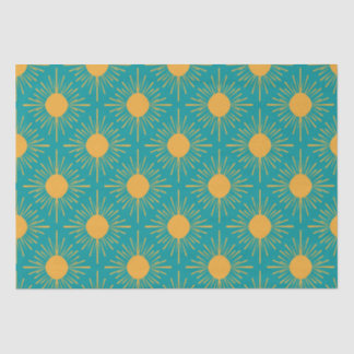 Boho Ray of Sun Turquoise Tissue Paper
