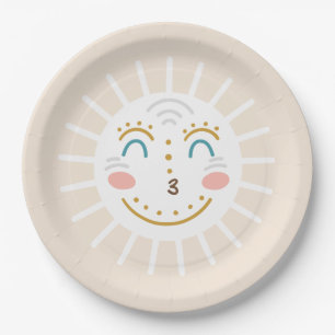 Boho Ray of Sunshine Paper Plate
