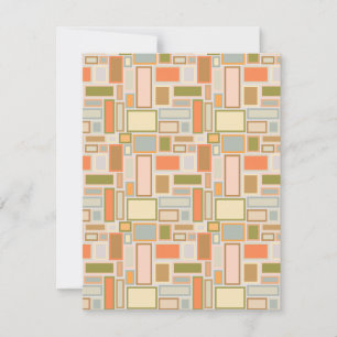 Boho Rectangles  Card