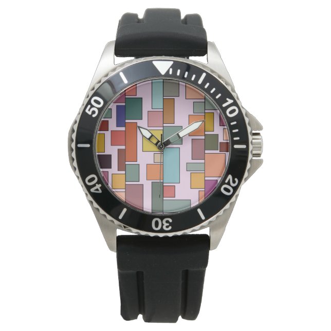 Boho Rectangles Watch (Front)