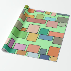 Boho Rectangles Wrapping Paper
