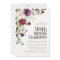Boho Red Blush and Purple Floral 90th Birthday