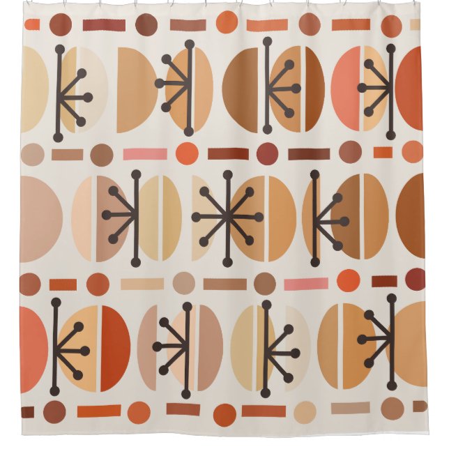 Boho Retro Bowls Lines Earth Tones (Front)