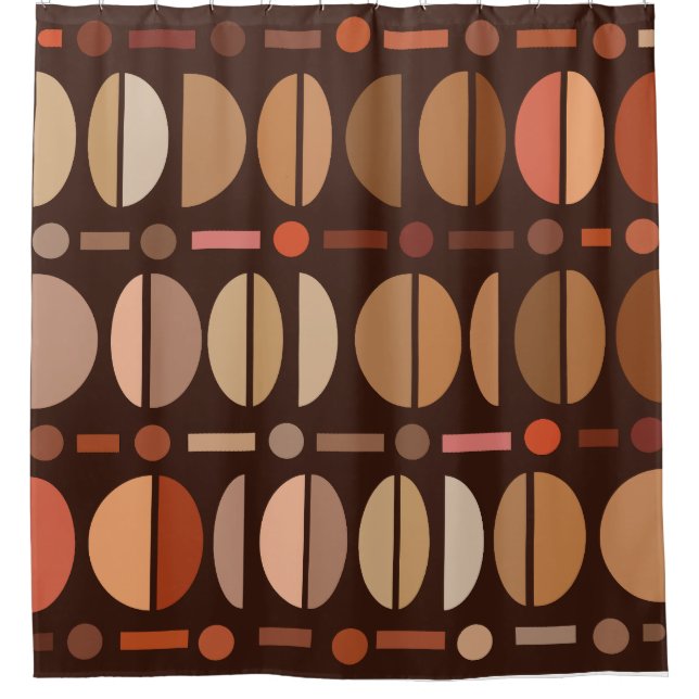 Boho Retro Bowls Pattern Dark Earth Tones (Front)