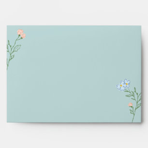 Boho Retro Floral Groovy Bold Classic Envelope